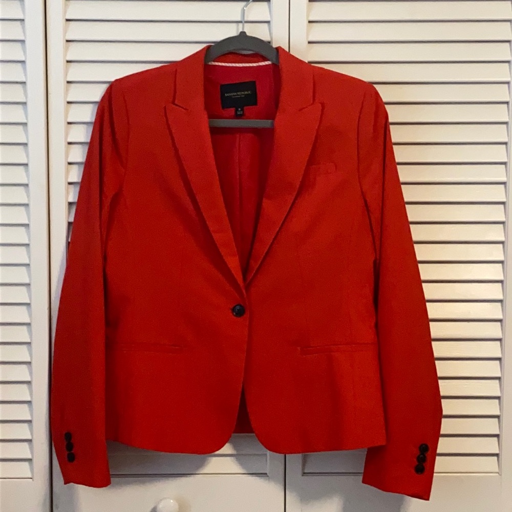 Banana Republic Red Size 8 Blazer